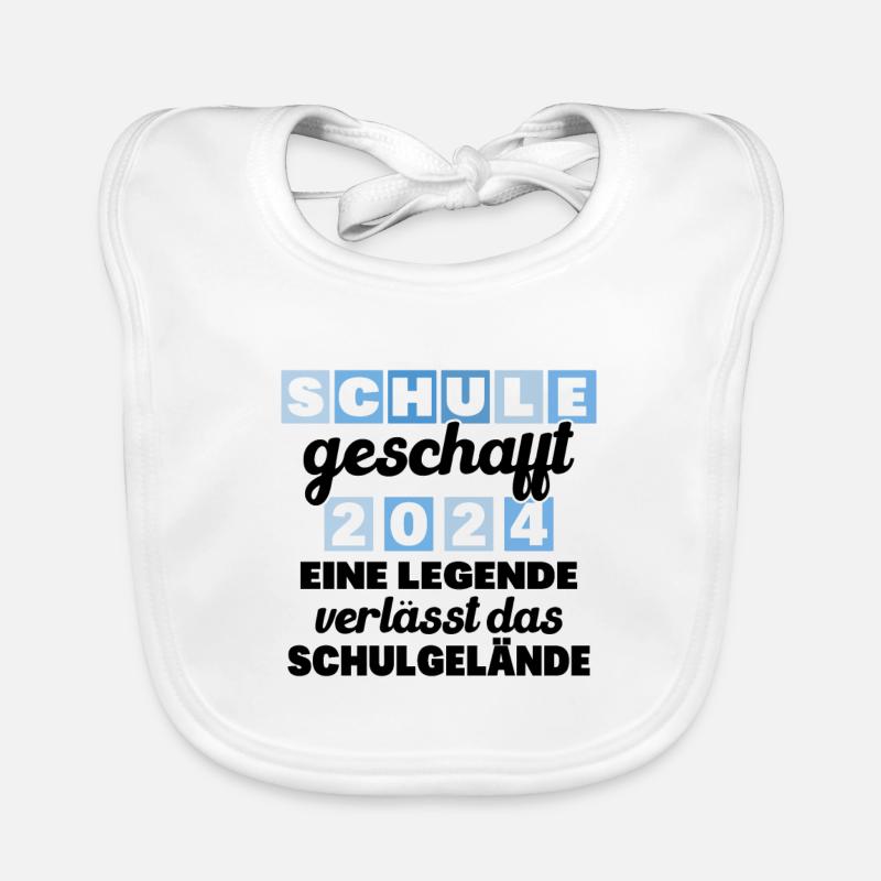 Abschlussabschluss Realschule Grundschule 2024 Baby Bio-Lätzchen