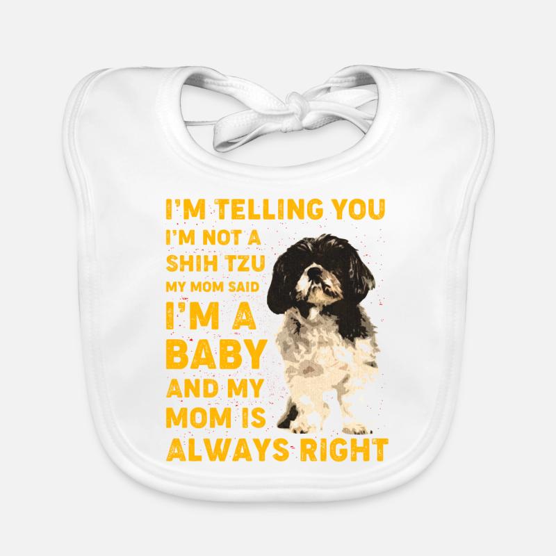 Shih Tzu Bavoir bio Bébé