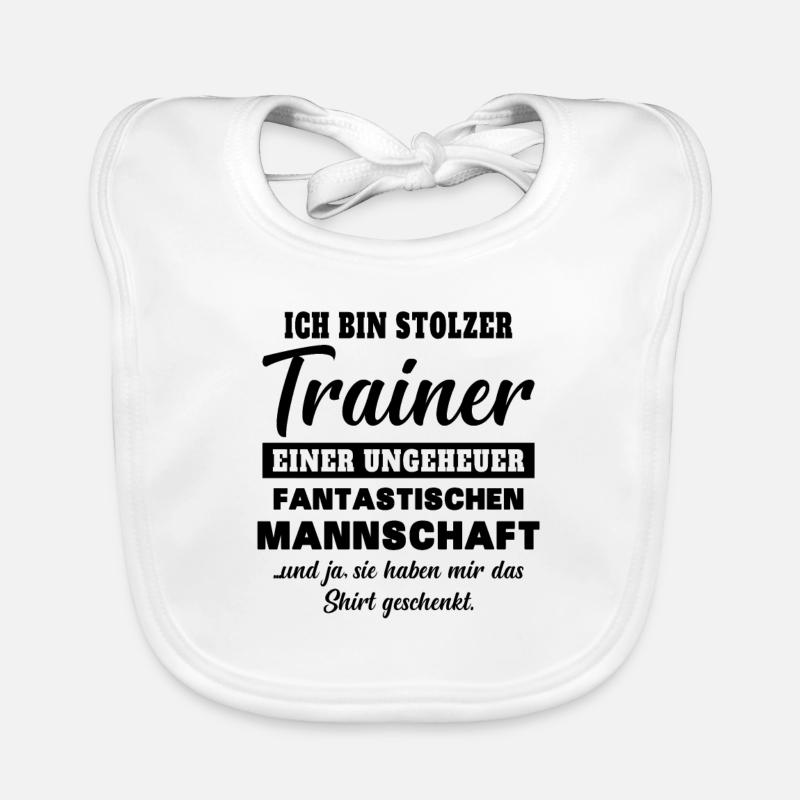 Lustiges Trainer Geschenk Baby Bio-Lätzchen