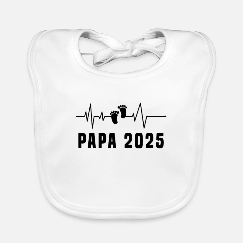 Papa 2025 Frequenz Herschlag Baby Bio-Lätzchen