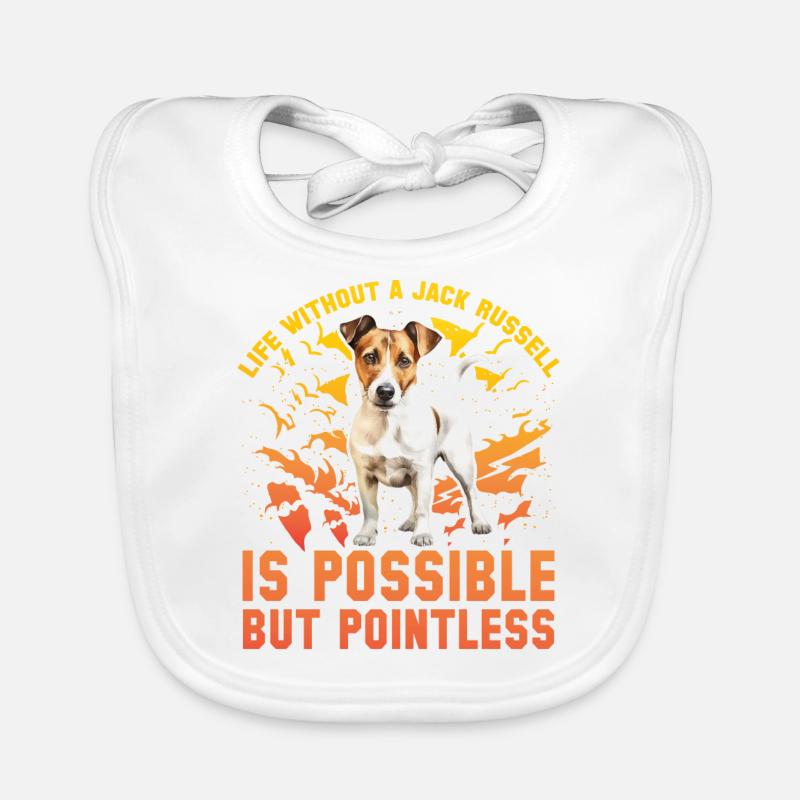 Life without a Jack Russell is possible but point Baby Bio-Lätzchen