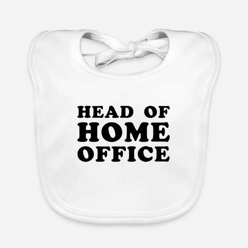 Head Of Home Office Worker Freelancer Organic Baby Bibs