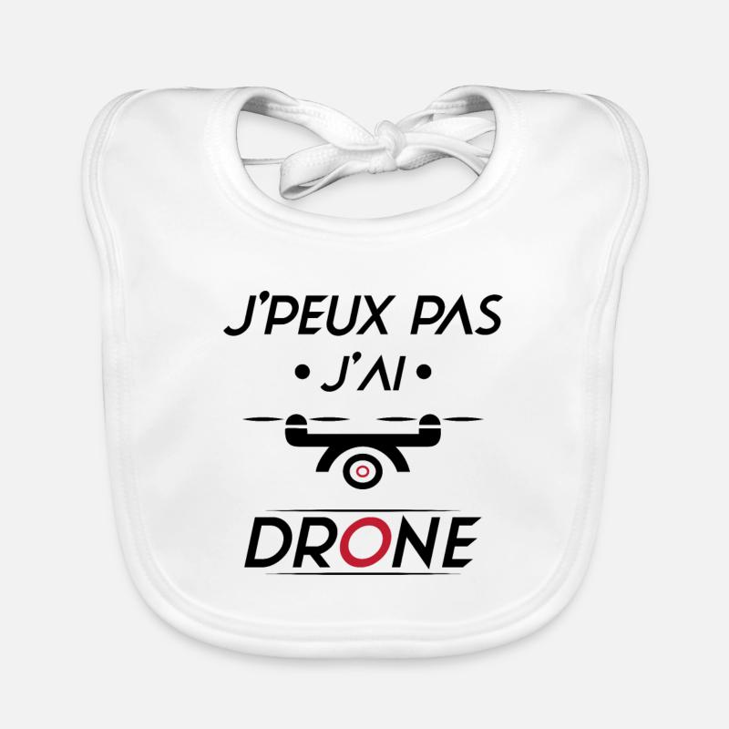 J'peux pas j'ai Drone Bavoir bio Bébé