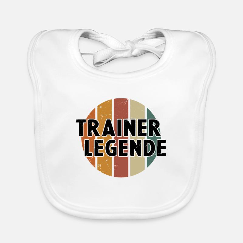 Trainerlegende | Coach Trainer Geschenk Baby Bio-Lätzchen