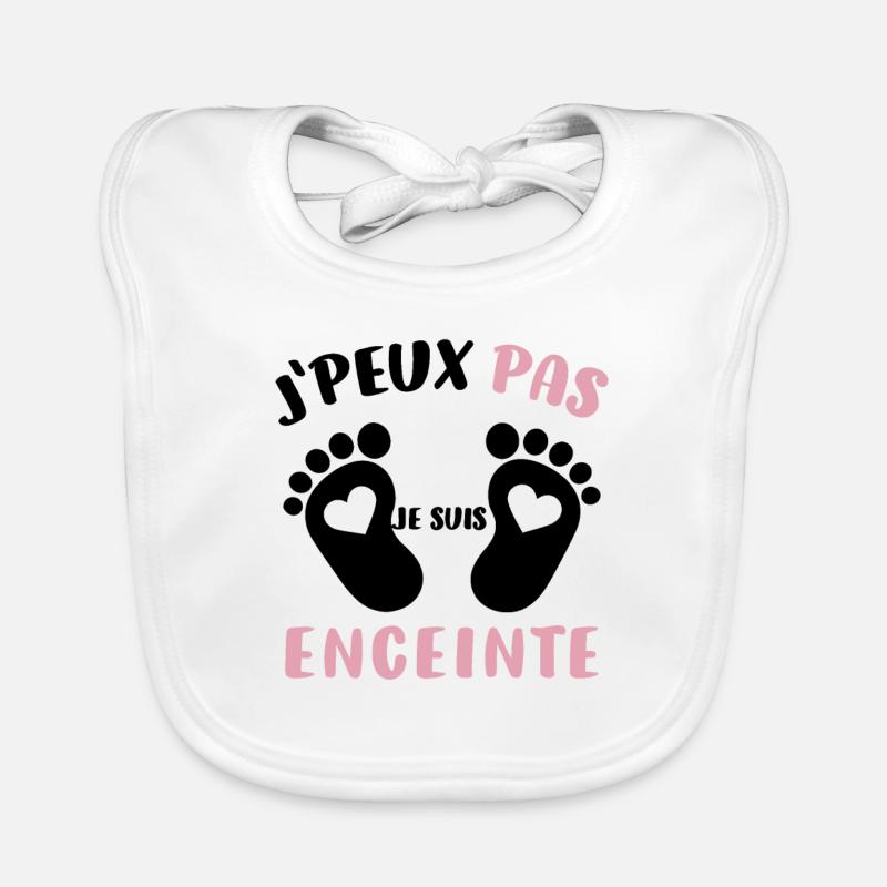 Cadeau Drôle Future Maman Annonce Grossesse Bavoir bio Bébé
