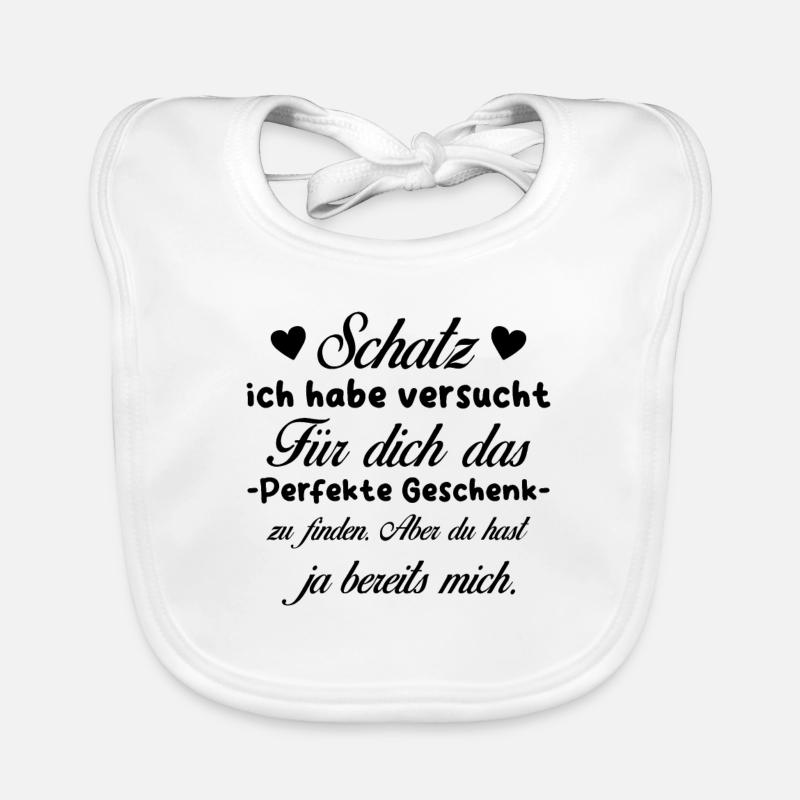 Das beste Geschenk für dich - Schatz - Spruch Baby Bio-Lätzchen