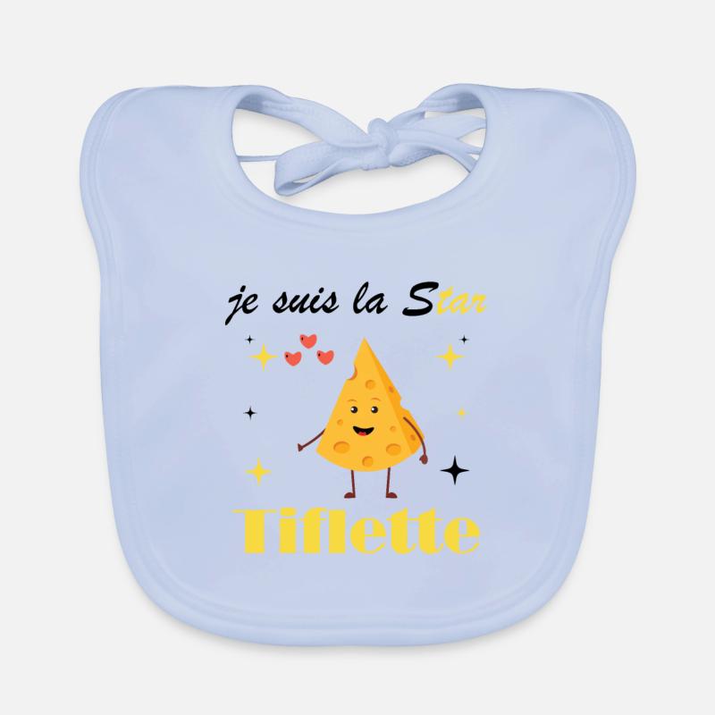 Ich bin der Tiflette-Star Baby Bio-Lätzchen