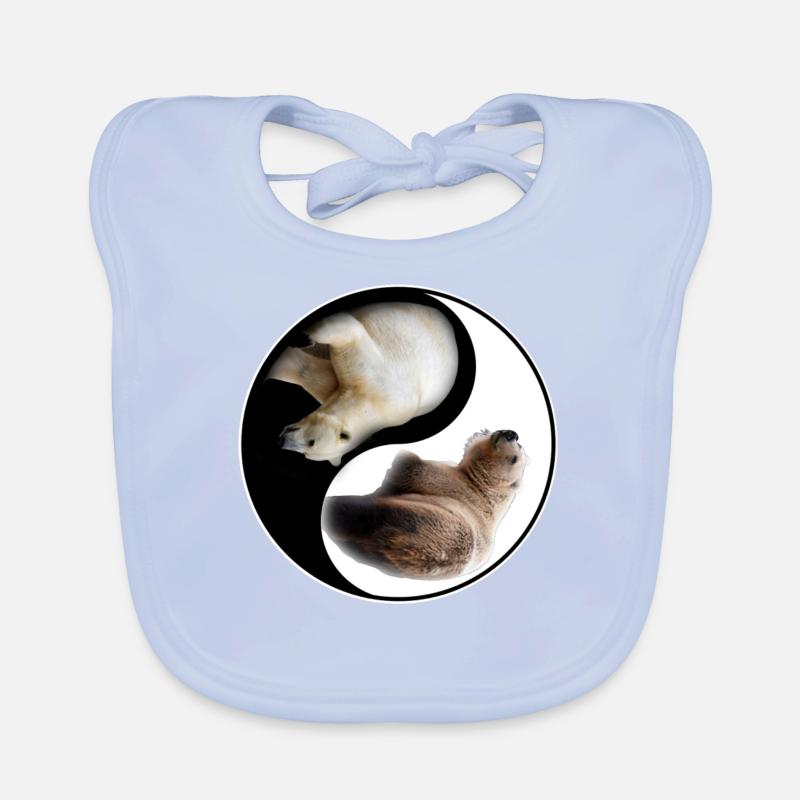 Yin Yang Bär Baby Bio-Lätzchen
