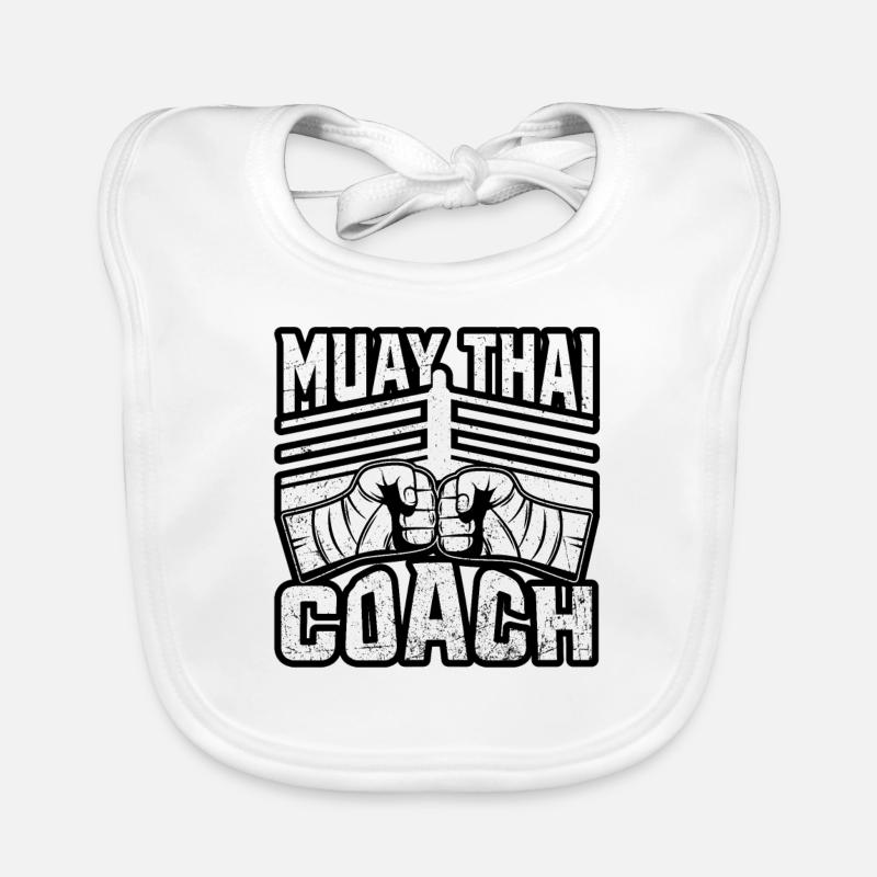 Muay Thai Trainer Baby Bio-Lätzchen