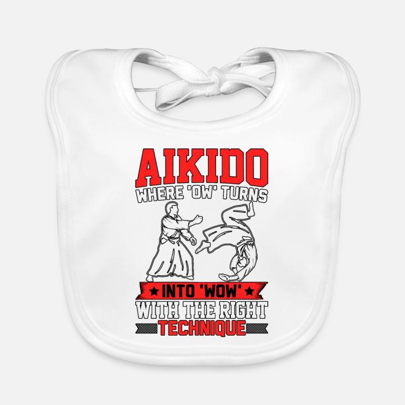 Aikido, wo mit dem Richtigen aus dem Au ein Wow wird Baby Bio-Lätzchen