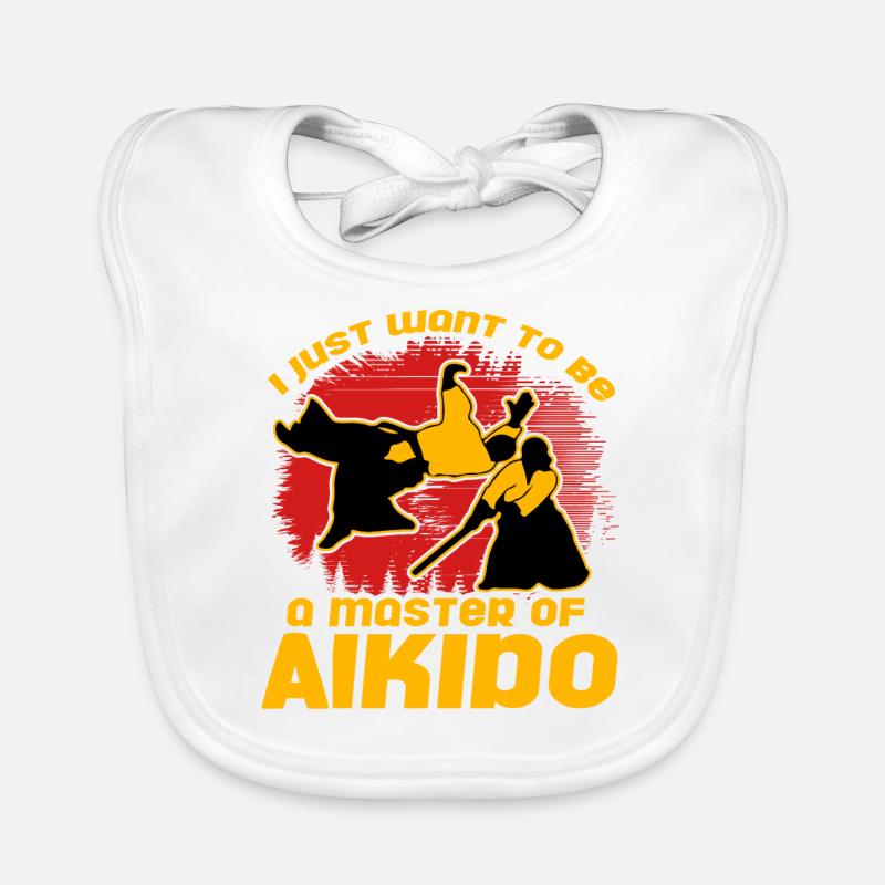 Ich möchte einfach nur ein Meister des Aikido werden Baby Bio-Lätzchen