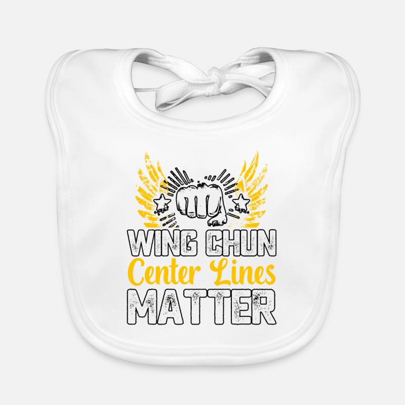 Wing Chun center lines matter Organic Baby Bibs