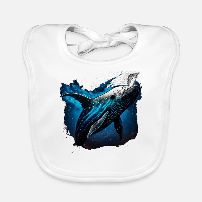 Blauwal Baby Bio-Lätzchen