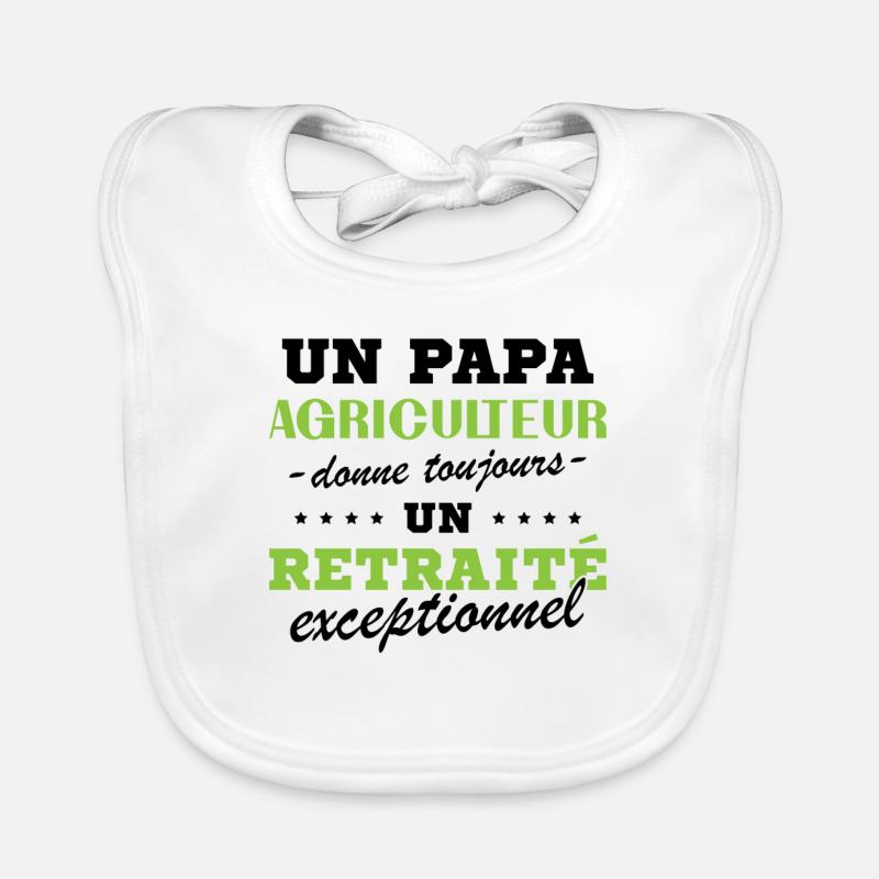 A Farmer Dad Gives an Exceptional Retiree Organic Baby Bibs