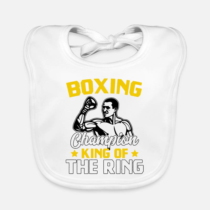 Champion de boxe Roi du ring Bavoir bio Bébé