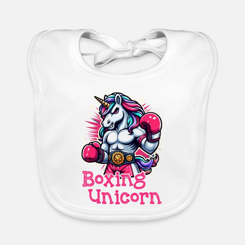 Licorne de boxe Bavoir bio Bébé