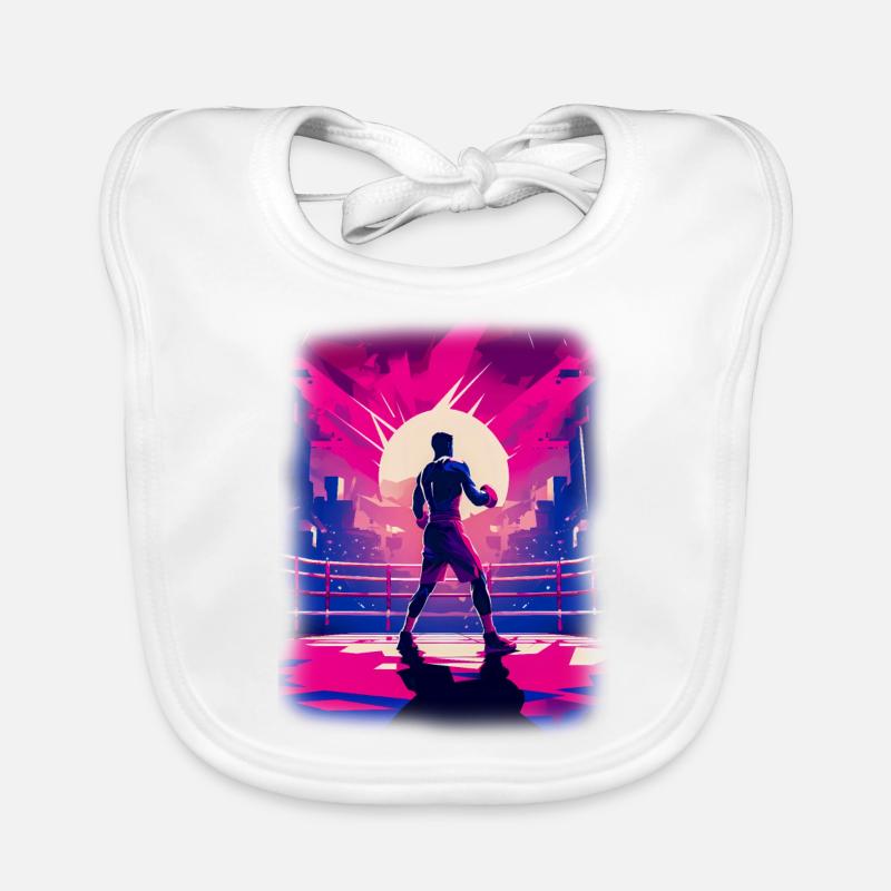 Boxing Organic Baby Bibs