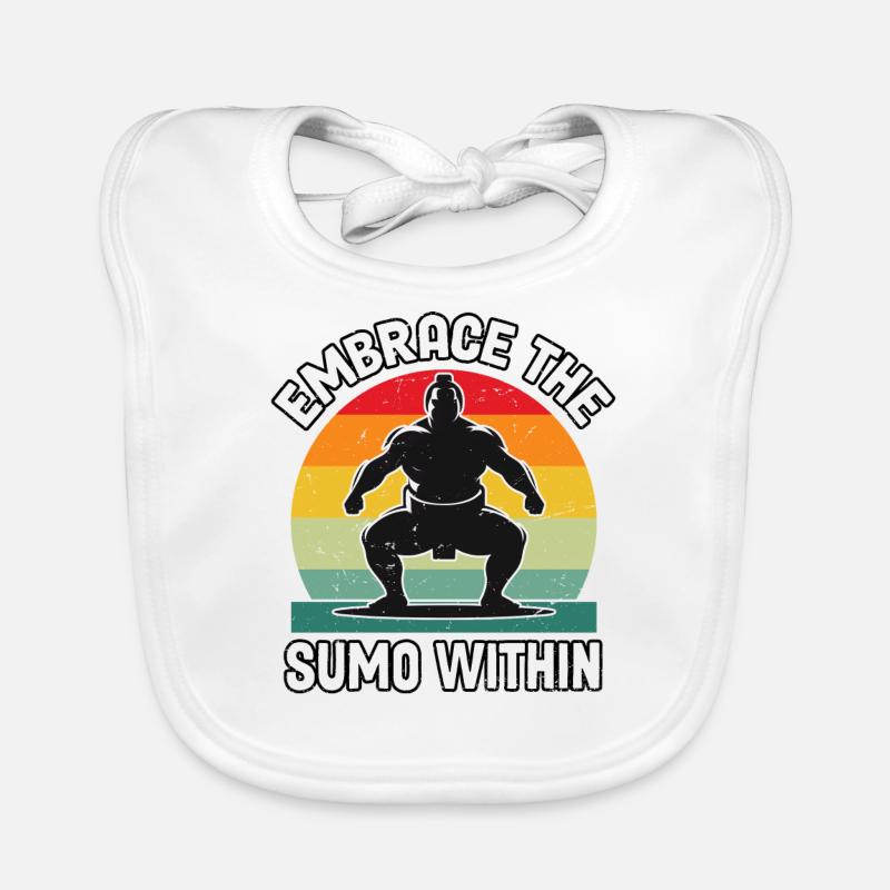 Umarme den Sumo in dir Baby Bio-Lätzchen