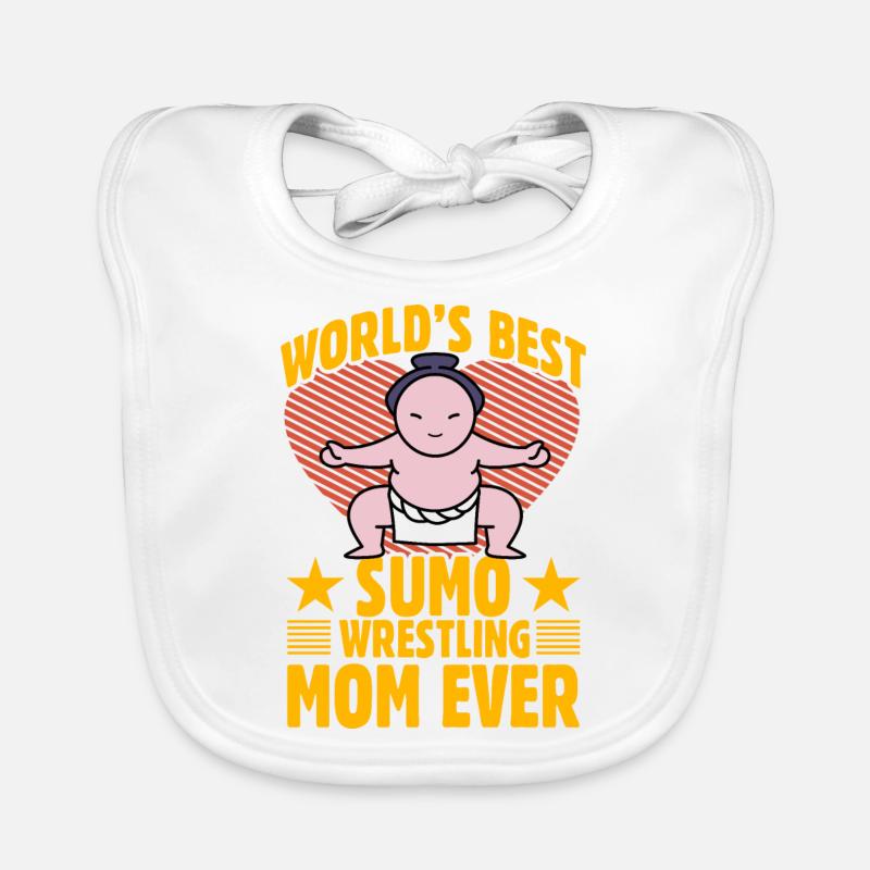 Die beste Sumo-Ringer-Mutter aller Zeiten Baby Bio-Lätzchen
