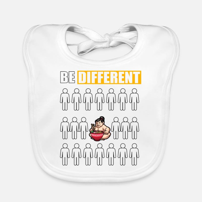 Sumo être différent Bavoir bio Bébé