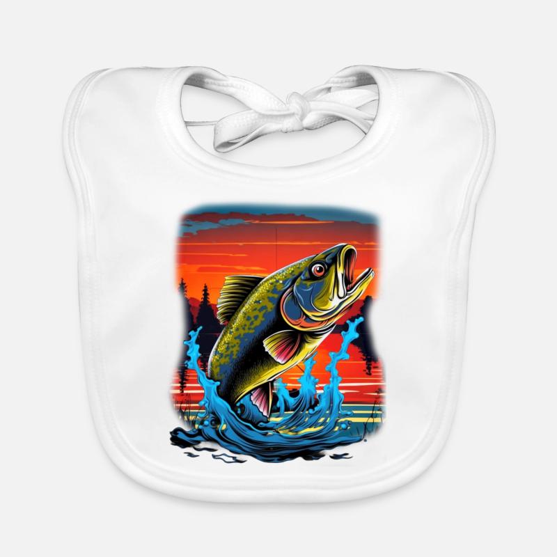 Poisson bar Bavoir bio Bébé
