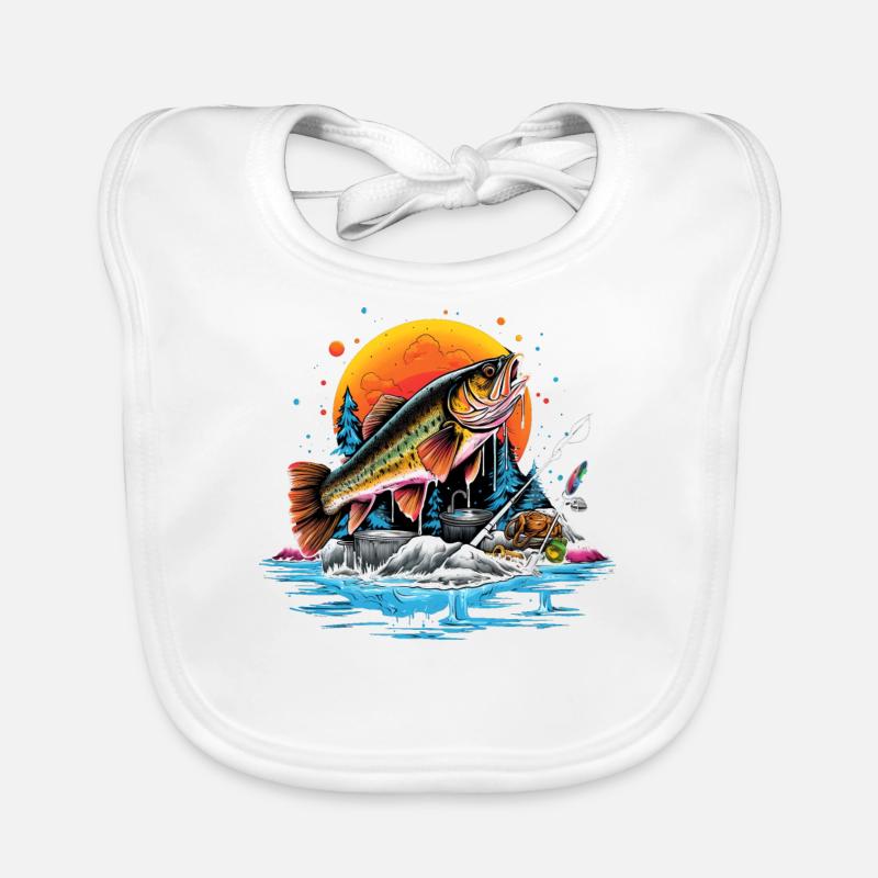 Poisson bar Bavoir bio Bébé