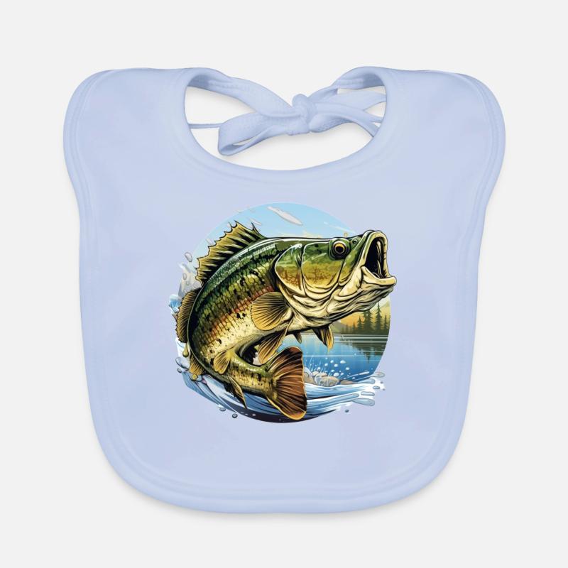 Poisson bar Bavoir bio Bébé