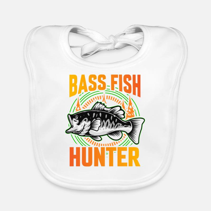 Bass Fish Hunter Baby Bio-Lätzchen