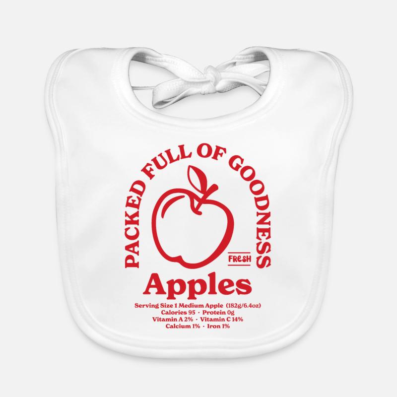 Äpfel Nährwert Rot Baby Bio-Lätzchen