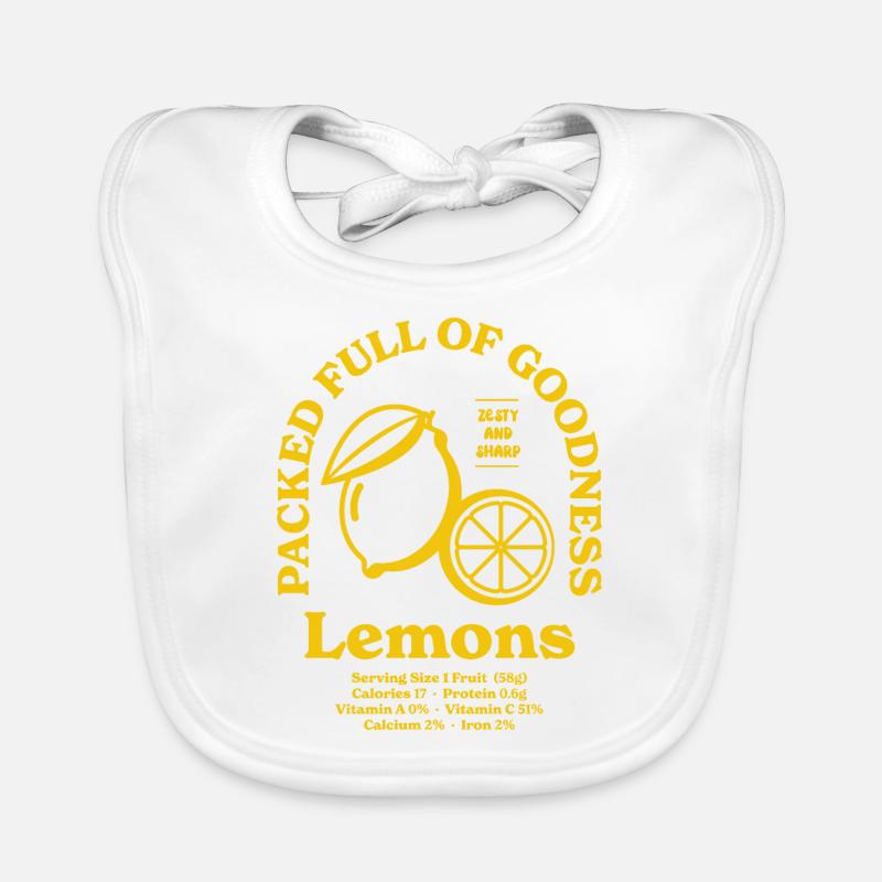 Lemons Nutritional Organic Baby Bibs