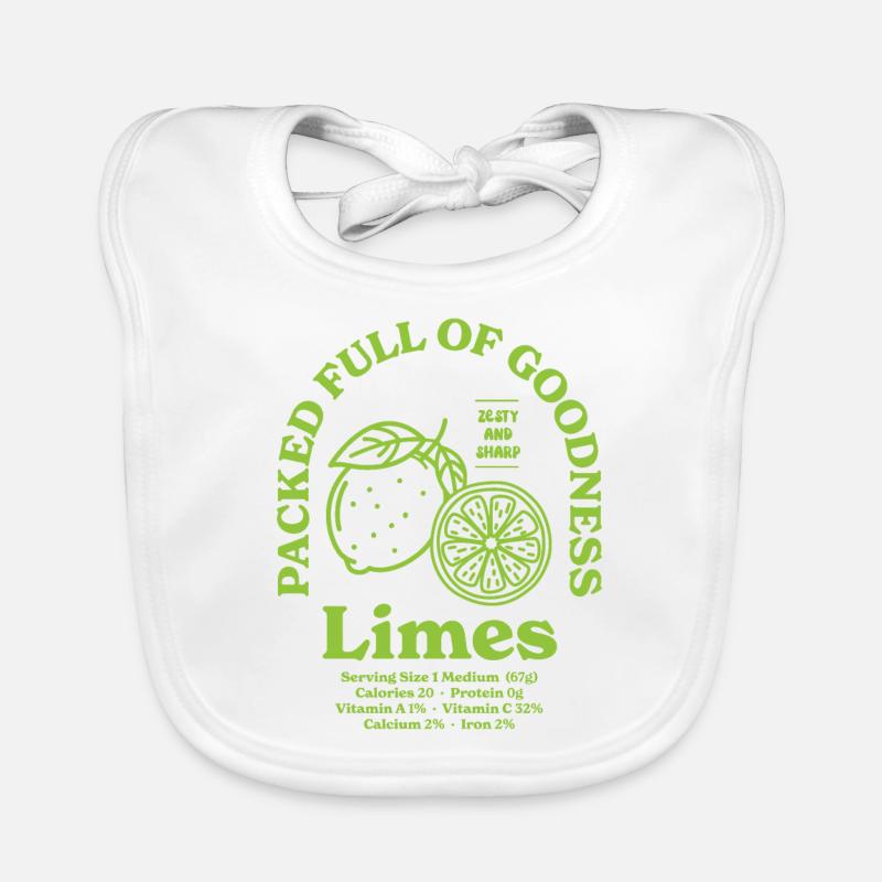 Limetten Ernährung Baby Bio-Lätzchen