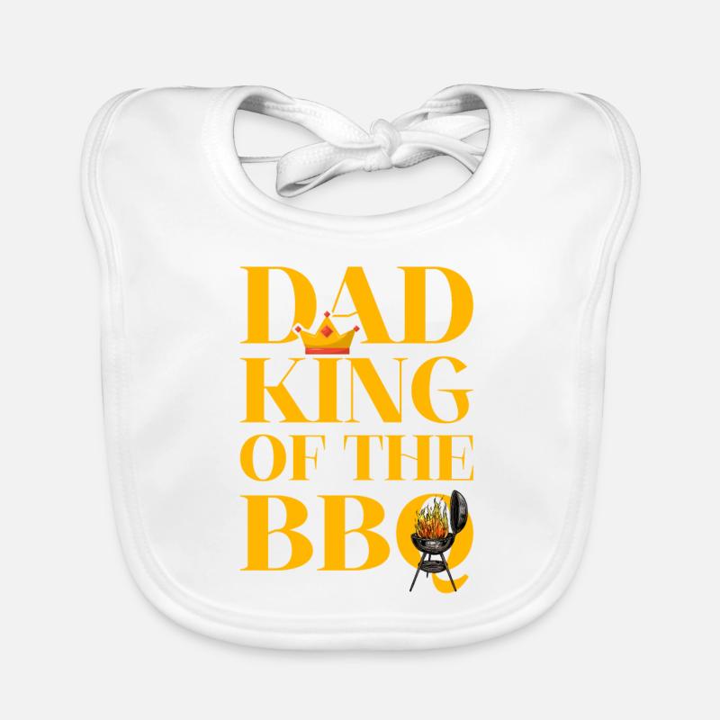 Papa Roi du BBQ Bavoir bio Bébé