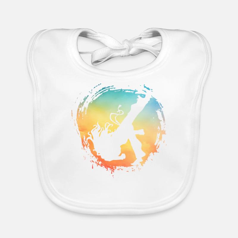 Capoeira - Baby Bio-Lätzchen - Weiß
