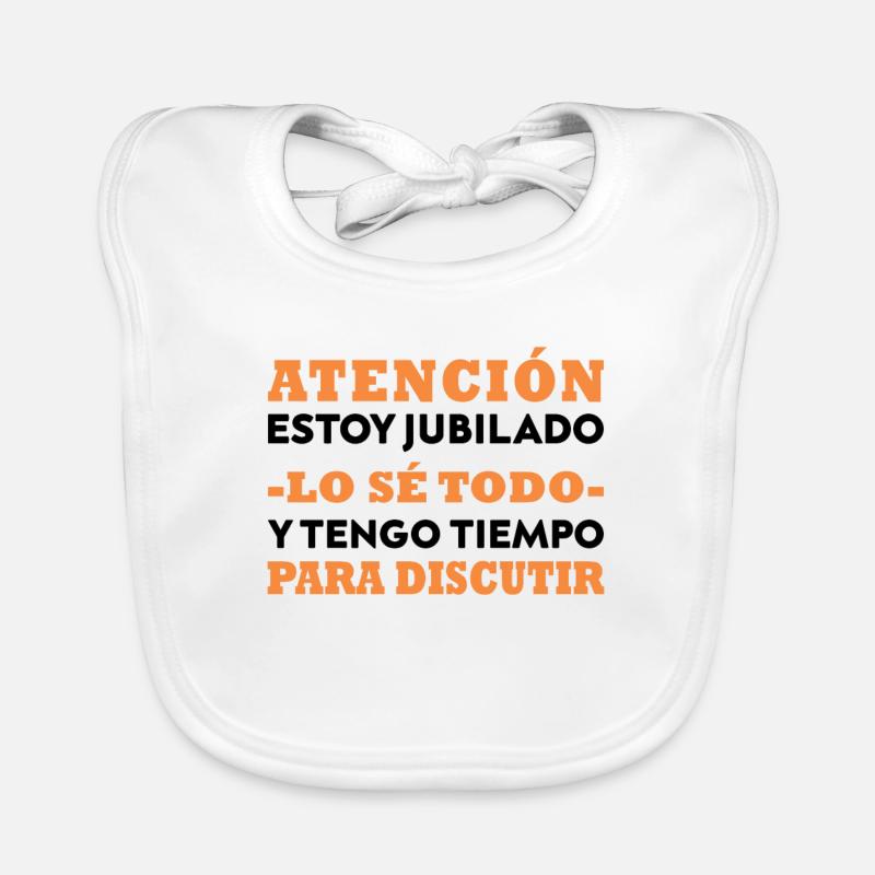 Ruhestand Spaß Ich bin ein berufstätiger Großvater Baby Bio-Lätzchen