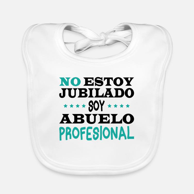 Ich bin nicht im Ruhestand, ich bin ein berufstätiger Großvater Baby Bio-Lätzchen