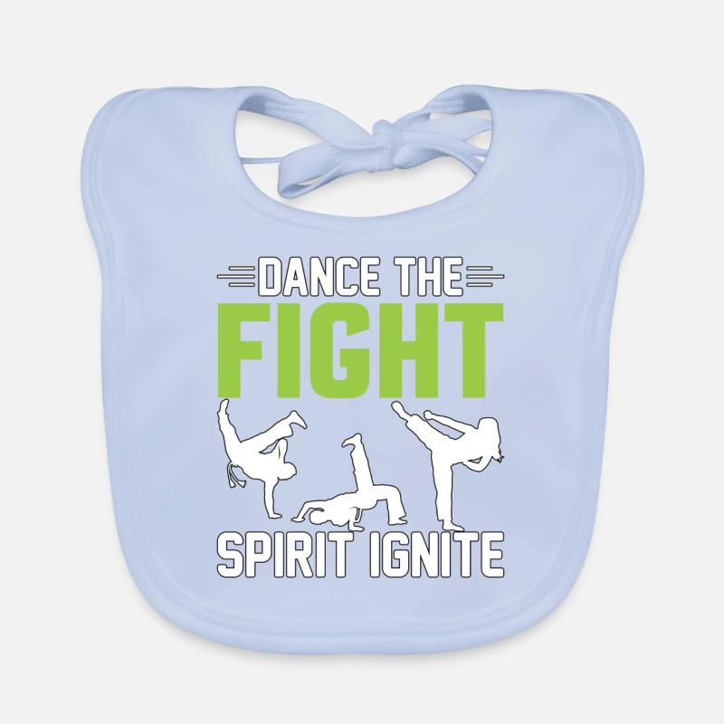 Tanzen Sie den Kampfgeist Baby Bio-Lätzchen