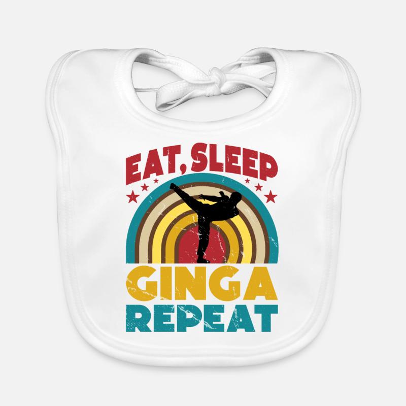Manger Dormir Ginga Répéter Bavoir bio Bébé