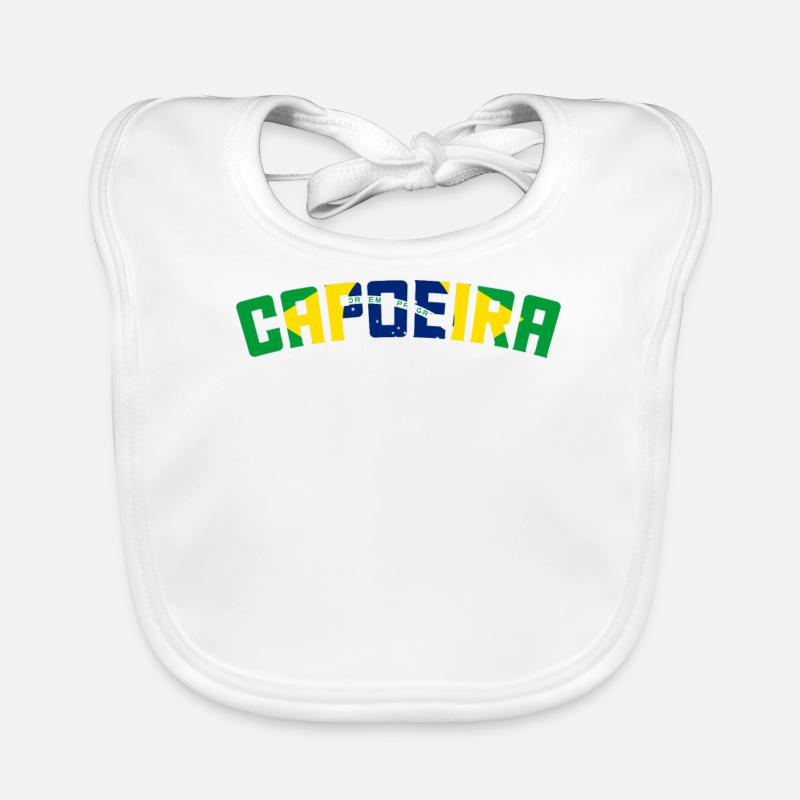 Capoeira - Bavoir bio Bébé - blanc