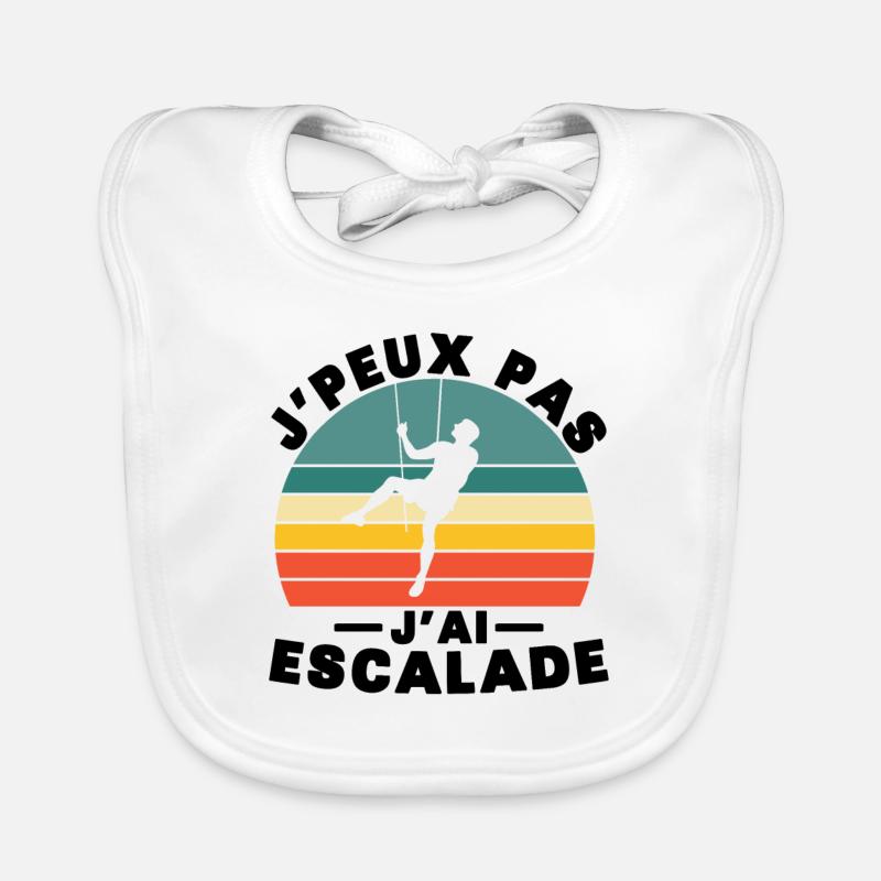 J'peux pas j'ai escalade Bavoir bio Bébé