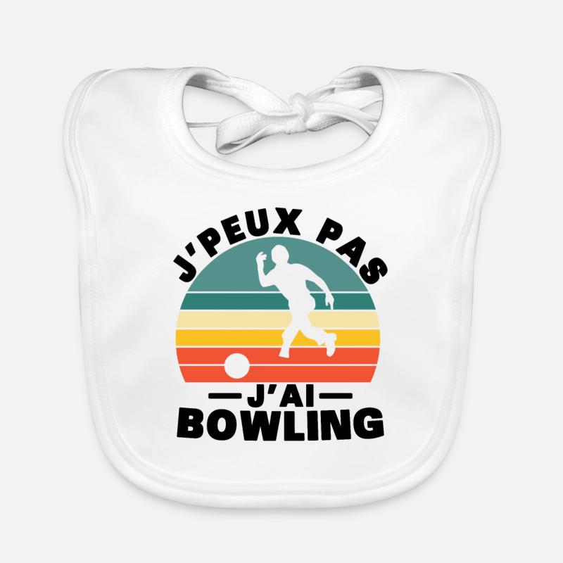 Je Peux Pas J'ai Bowling Bavoir bio Bébé