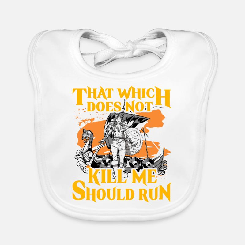 That which does not kill me should run Organic Baby Bibs