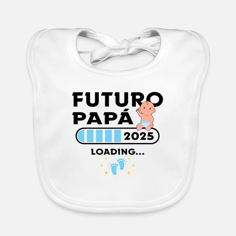 Future Pope 2025 First-time Father 2025 Organic Baby Bibs