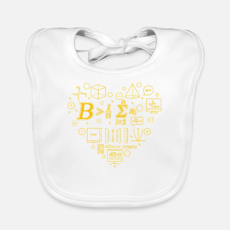 Math Pun – Be Greater Than Average Organic Baby Bibs
