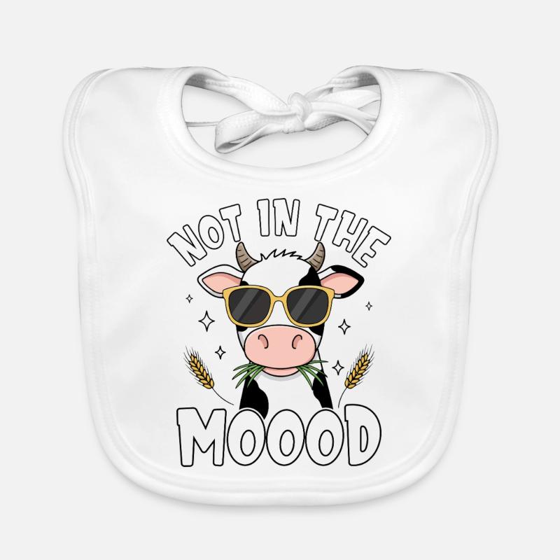 Pas dans le moood Cow Bavoir bio Bébé