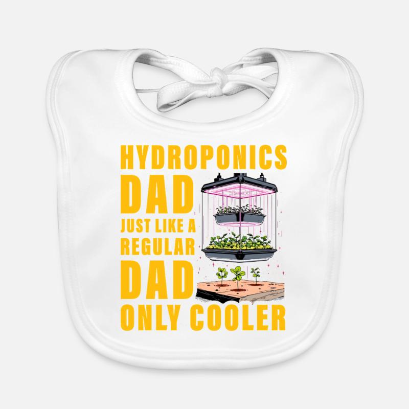Hydroponik Papa wie ein normaler Papa, nur cool Baby Bio-Lätzchen