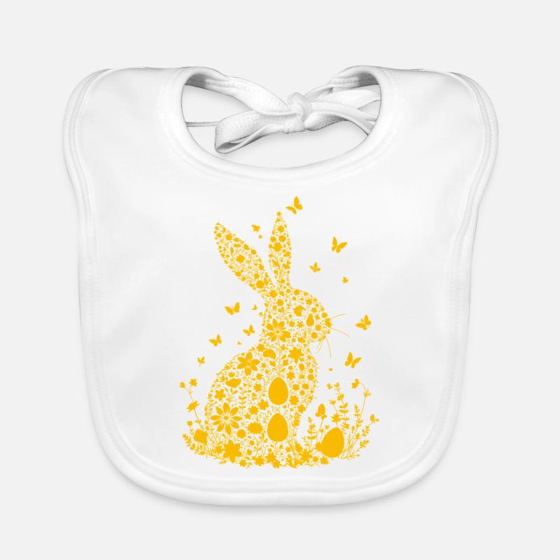 Easter Bunny Organic Baby Bibs