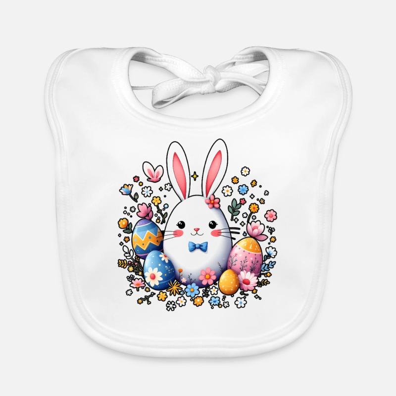 Easter Bunny Organic Baby Bibs