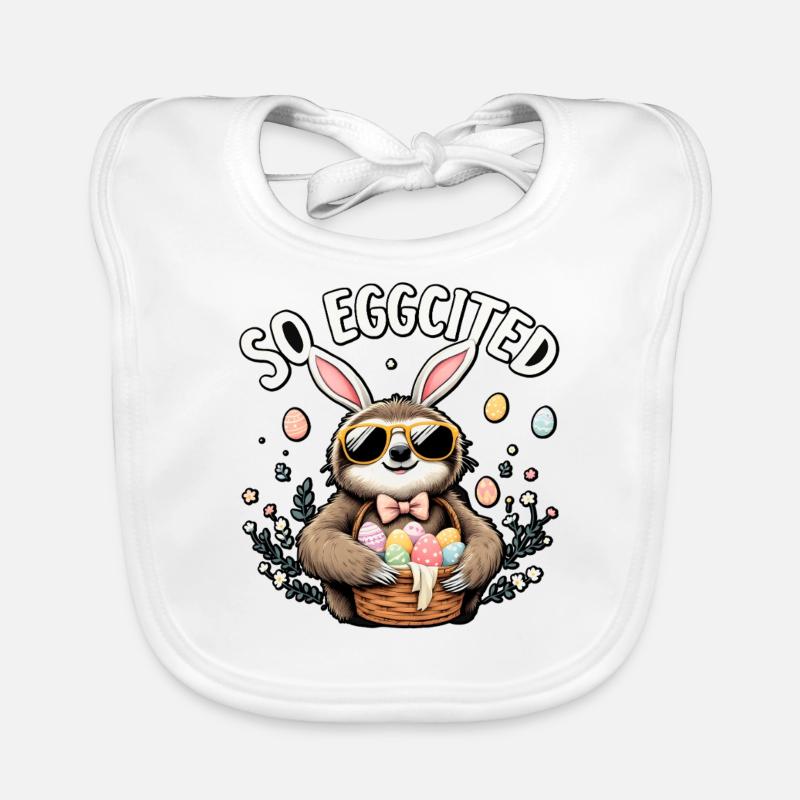 So Eggcited Organic Baby Bibs