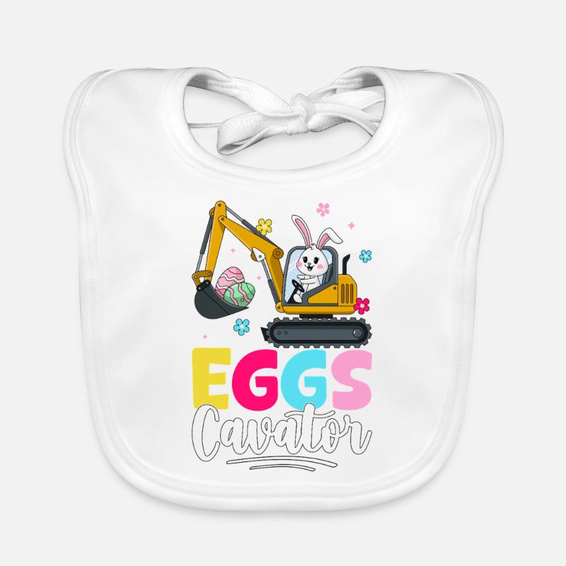 Eggs Cavator Organic Baby Bibs