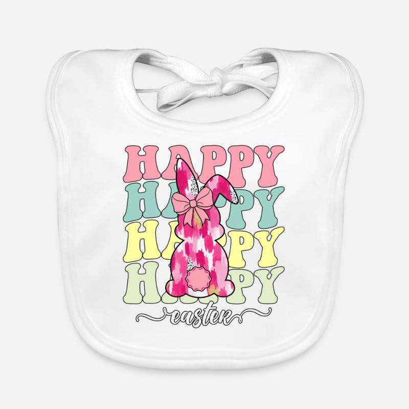 Frohe Ostern Baby Bio-Lätzchen